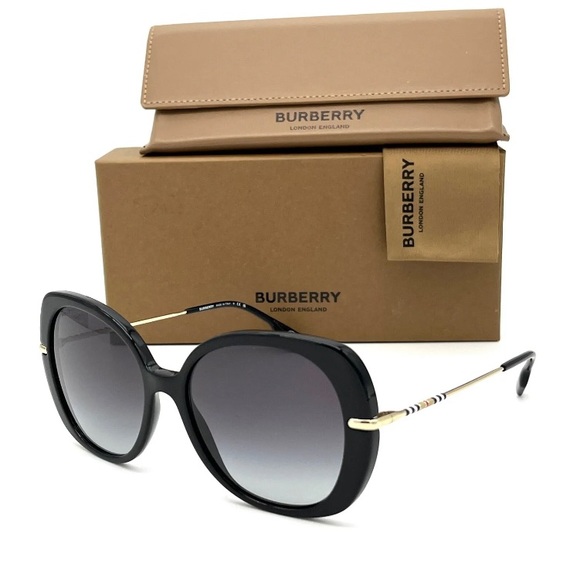 Burberry BE4374 30018G Black / Gray Gradient 55mm Sunglass - Picture 2 of 5